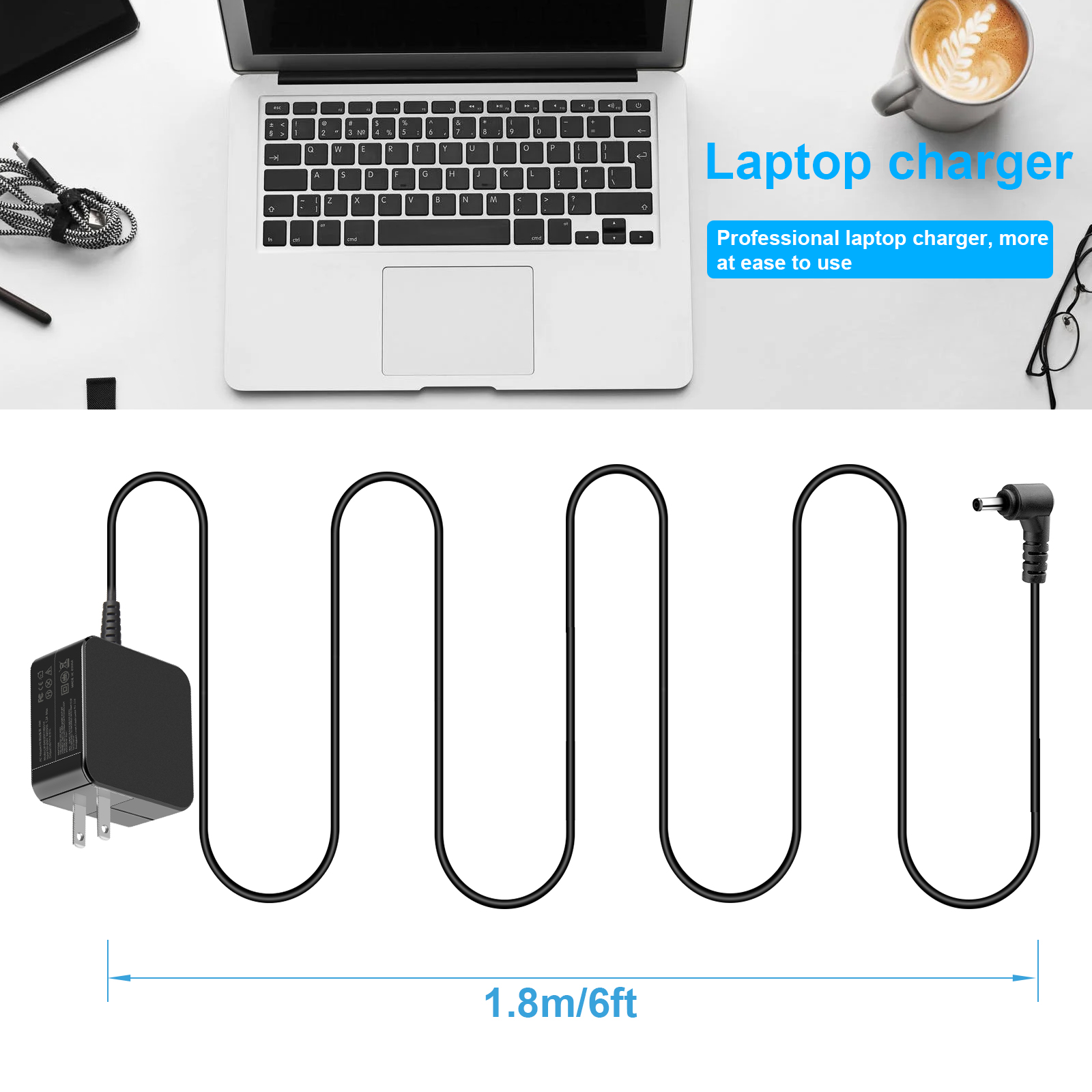 HonzcSR AC/DC Adapter Compatible For ASUS VivoBook Flip 14 - Foto 13